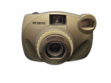 Argus M410 Film Camera Silver 35-50 mm Optical Zoom Lens - As Is With Case