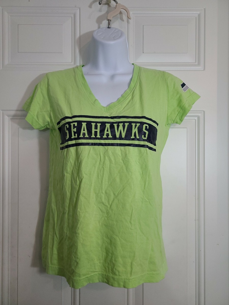 Seattle Seahawks NFL Team Apparel Women's Green T Shirt Short Sleeve Size  Medium