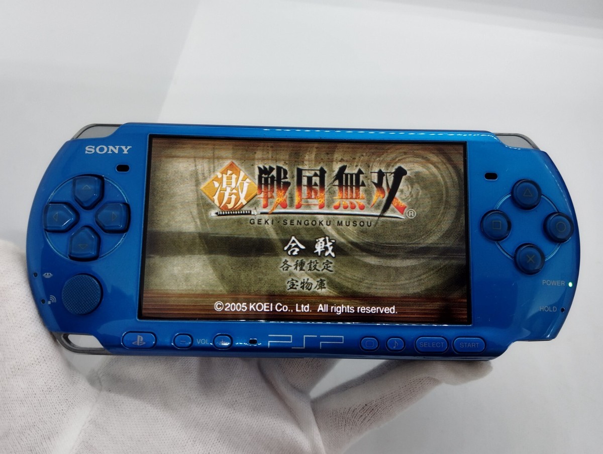 Sony PSP 3000 Blossom Blue Console w/Charger playstation