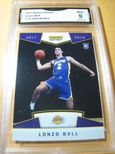 LONZO BALL LAKERS 2017 PANINI INSTANT ROOKIE RC # 5  1 OF 3289 GRADED 9 L@@@K