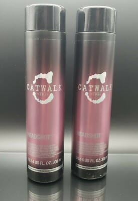 Lot of 2 TIGI Catwalk Headshot Reconstructive Shampoo 10.14 oz each 