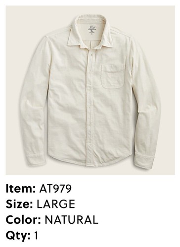 J.Crew Garment-dyed Harbor Shirt 