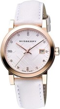 Brand New Burberry BU9130 The City 34 mm Rose Tone Stainless Steel Women's Watch