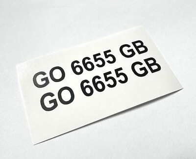 #ad Custom Boat Registration ID Numbers Letters Decal 3quot; x 19quot; Vinyl lettering PAIR $2.49