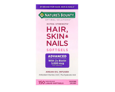 Nature's Bounty, Optimal Solutions , Haare, Haut und Nägel, 150 Weichkapseln