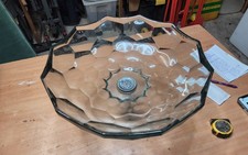 Kohler Briolette Vessel Faceted Glass Bathroom Sink WC Basin Countertop RRP£1500