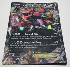 2014 Pokemon Basic Krookodile EX XY25 Black Star Promo Jumbo Card on eBay