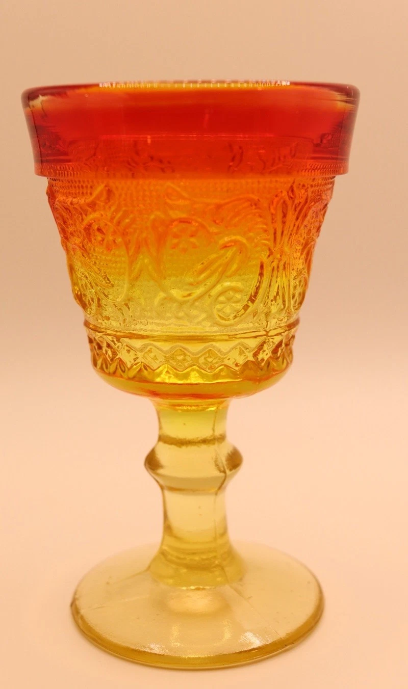 VINTAGE DUNCAN & MILLER AMBERINA SANDWICH GLASS 3.5” Small