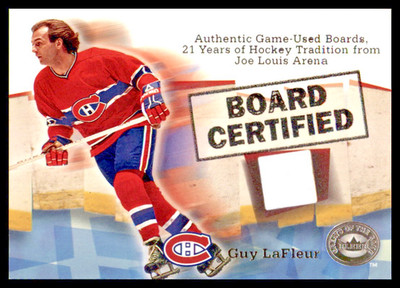 2001 Fleer Greats Of The Game Guy Lafleur Board Certified