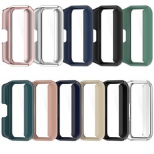 Watch PC Protective Case with Tempered Glass Film Cover For Samsung Galaxy Fit 3