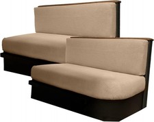 Hudson Comfort RV Dinette Cushion Covers - Microfiber Stretchable Fabric Desi...