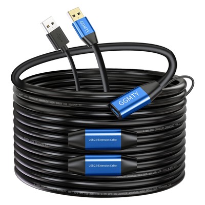 USB 2.0 Type A Male to A Female Active Repeater Extension Cable 100ft, High S...