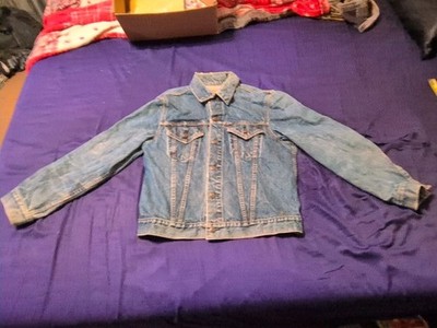 Vintage 70s LEVI'S Type III Denim Trucker Jacket Small E Single Stitch Size 44
