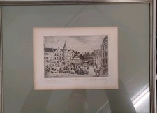 Original Radierung - Antik - Düsseldorf - handsigniert - gerahmt !!!