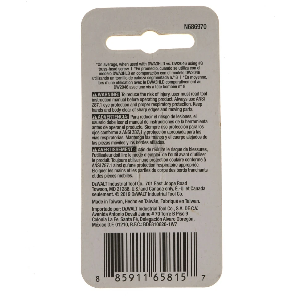 DeWALT DWA1532C-2 5/32" MAX FIT Clutch Bit Tips, 1" Length, 2-Pack - Image 2 of 4