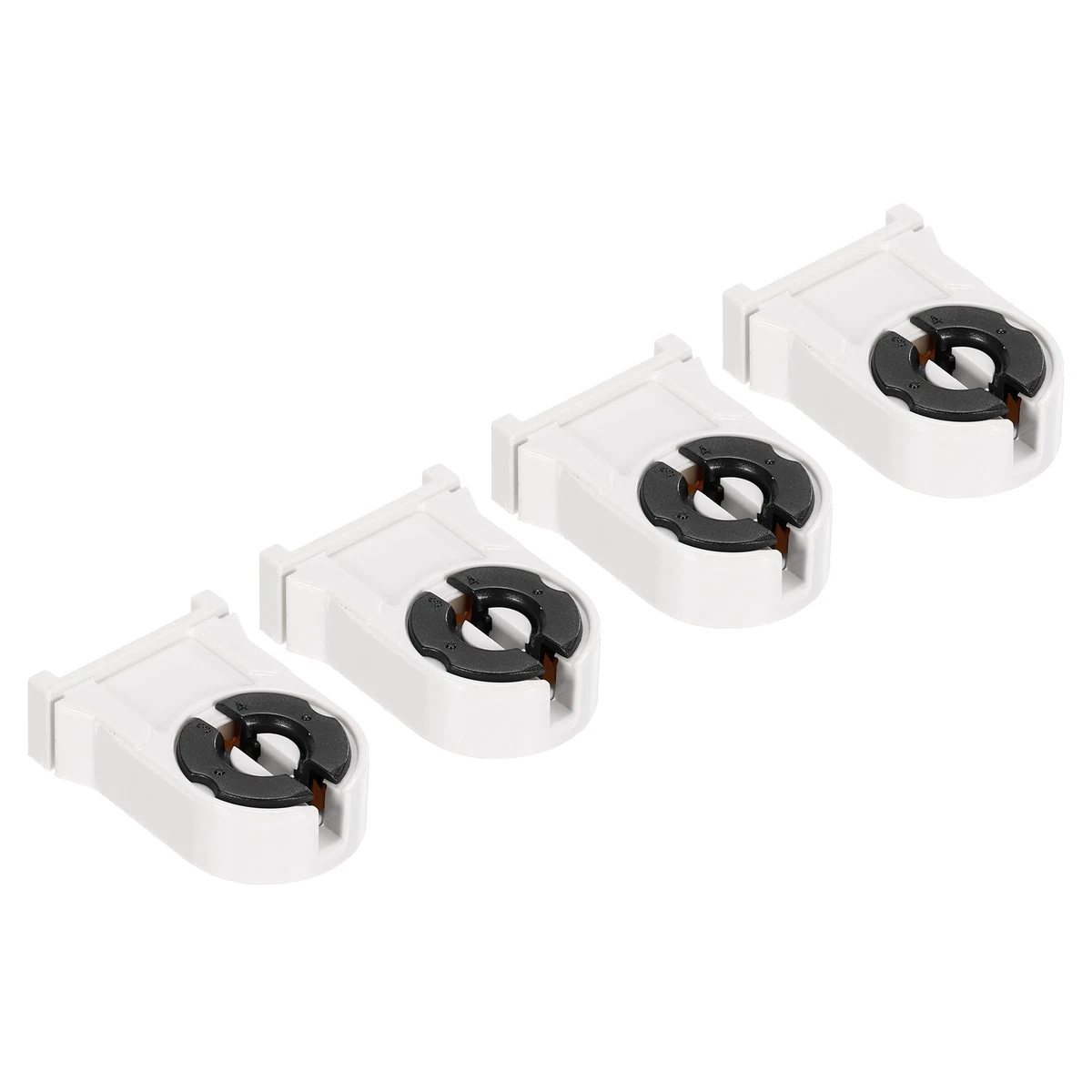 Edison vite (E27) portalampada in bachelite bianca con anello paralume e ingresso filettato 10mm