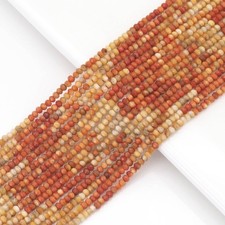 2x3mm Genuine Coral Faceted Rondelle Beads, Sku U1702