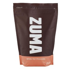 Zuma White Hot Chocolate Powder Pouch Drink Mix Vegetarian for Cafes Home 1Kg