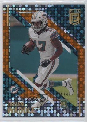 2021 Panini Chronicles Elite Update Orange 9/49 Jaylen Waddle Rookie RC 16wc