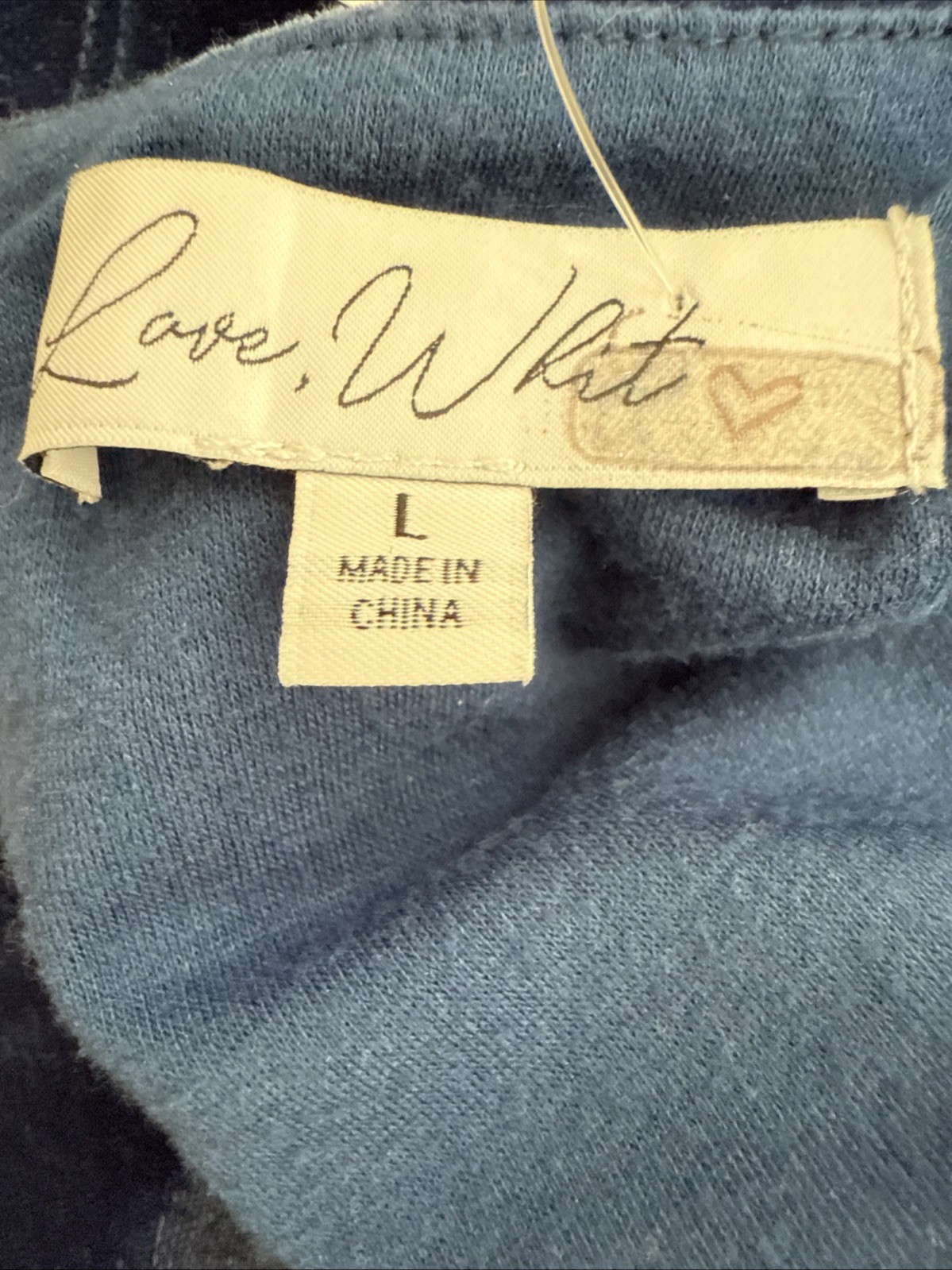 Love, Whit Whitney Port Velvet Midi Dress Blue Balloon Sleeves Sz L Prom Wedding