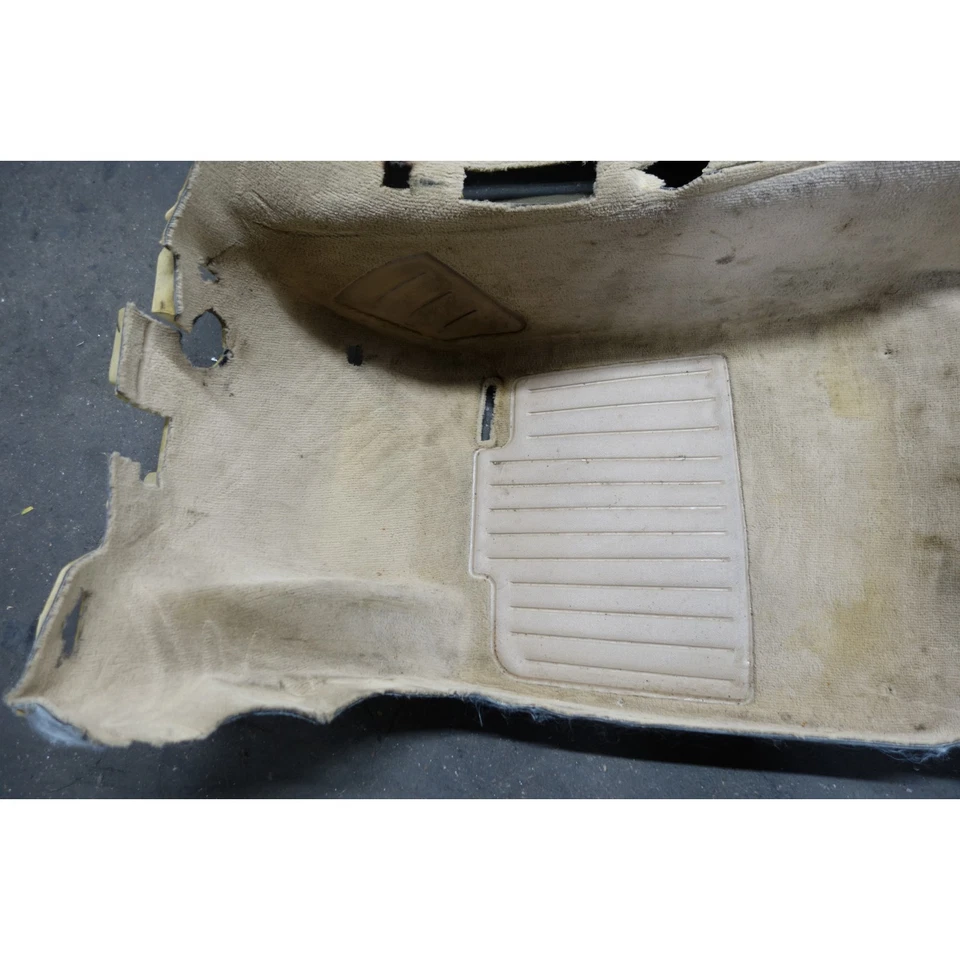 Alfombra interior convertible 88-93 BMW E30 serie 3 revestimiento de suelo beige natural original Foto 2 de 4