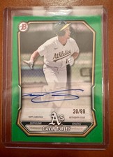 2026 Bowman Gavin Turley #BPA-GT Auto Green /99 Athletics