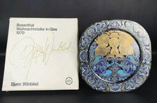 Rosenthal Weihnachtsteller in Glas 1979 Bjørn Wiinblad „Heilige Drei Könige“ OVP