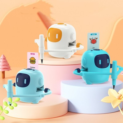 Sprachgesteuerter intelligenter Zeichenroboter mit pädagogischen Wortkarten für Kinder