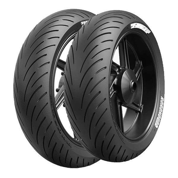 TYRE PAIR EUROGRIP 120/70-17 58H + 190/50-17 73W ROADHOUND