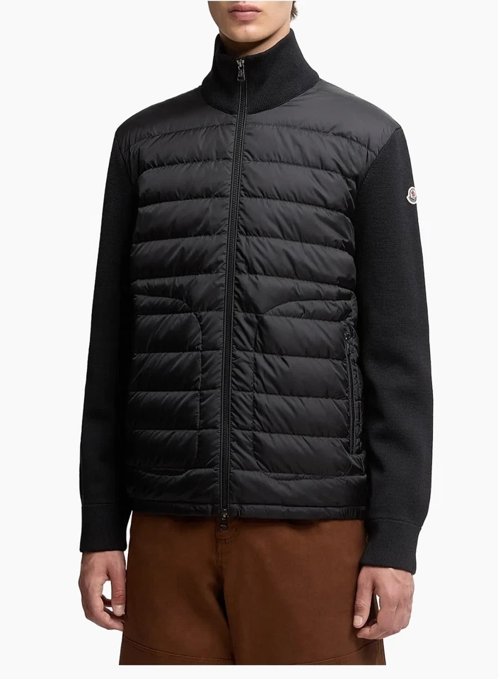 NEW! Men’s Moncler Padded Wool Zip-Up Cardigan - L ($1,670.00 VALUE!!) - Image 4 of 4