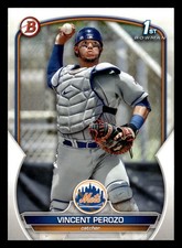Vincent Perozo 2023 Bowman Prospect 1ST RC #BP-102 New York Mets ROOKIE