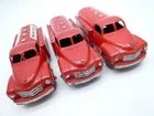 VINTAGE DINKY TOYS STUDEBAKER PETROL TANKER TRIO 1950s ESSO MOBILGAS ONE REPAINT