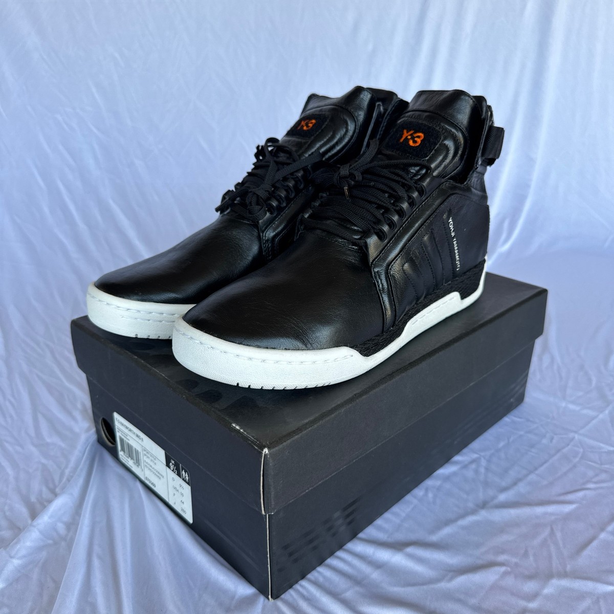 adidas gazelle silver green womens Adidas Y-3 Hayworth 2 Mid Black Leather Sneakers  Genuine Design