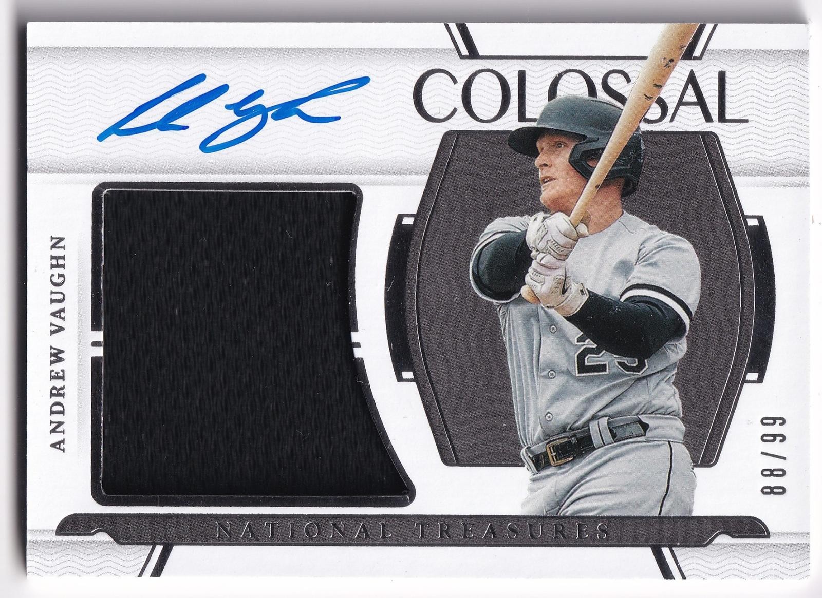 Andrew Vaughn Jersey Auto 2022 National Treasures #CMS-AV Colossal #/99 (READ)