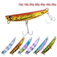 6PCS New Slow Pitch Jigging Shore Jigs Metal Jig Lure Long Casting Saltwater