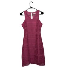 Lavand Romantic Barbie Pink Crochet Lace Sheath Dress V-Neck Womens SZ Small NWT