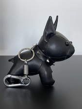 Luxury Faux Leather French Bulldog Keychain Pendant Bag Charm for Women Girls