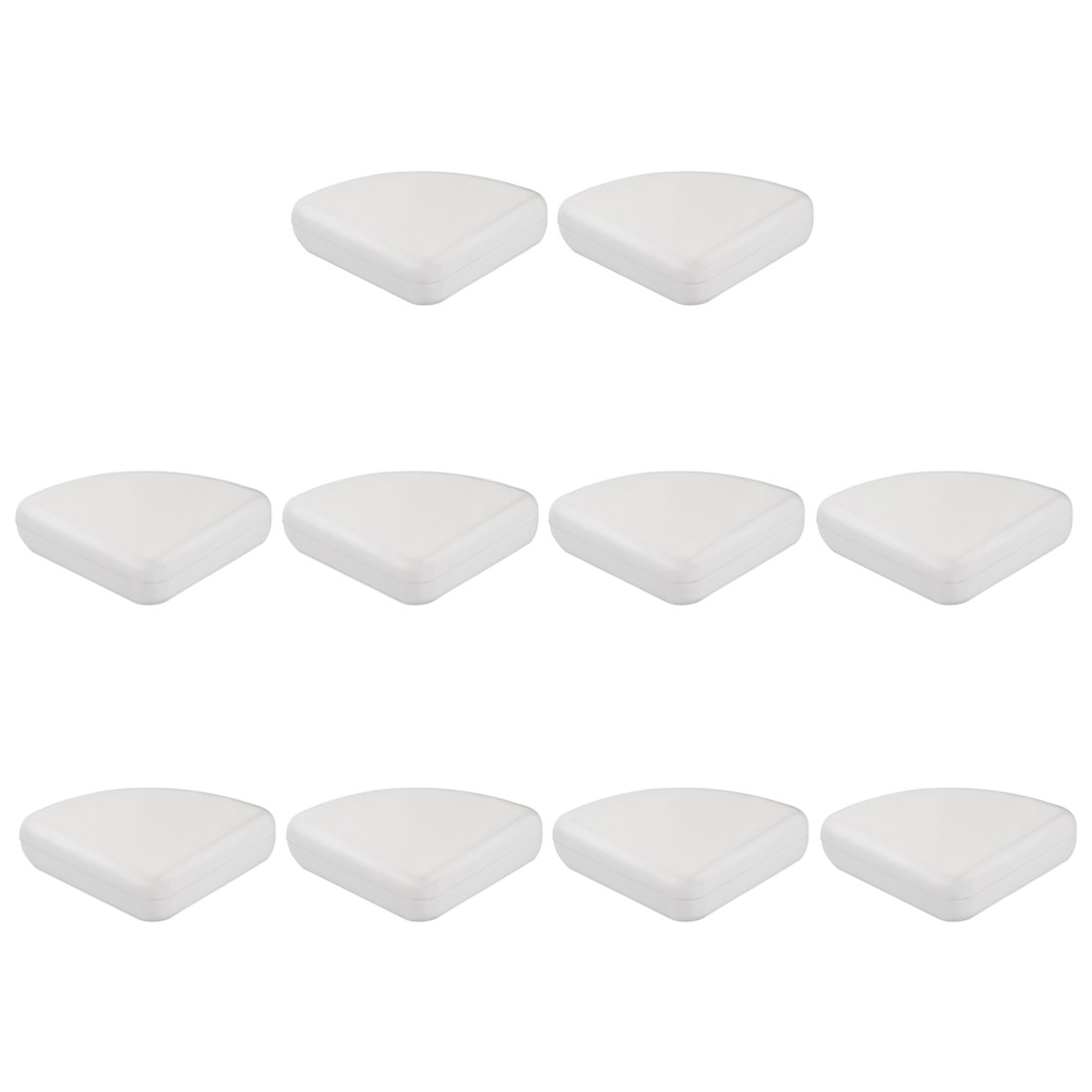 Esquina Protectores Borde Protector Mueble Mesa Silicona Blanco 30x30x9mm, 10Uds