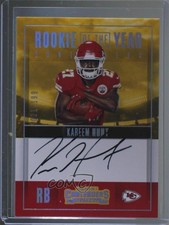 2017 Panini Contenders Rookie of the Year RPS 21/199 Kareem Hunt #RY-KH Auto 1s6