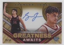 2023-24 Bowman U Best Greatness Awaits Gold Refractor 29/50 Spencer Jones Auto