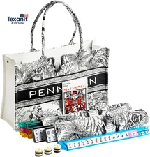 American Mahjong Tile Set,166 Premium White Tiles, 4 All-In-One Color Racks with