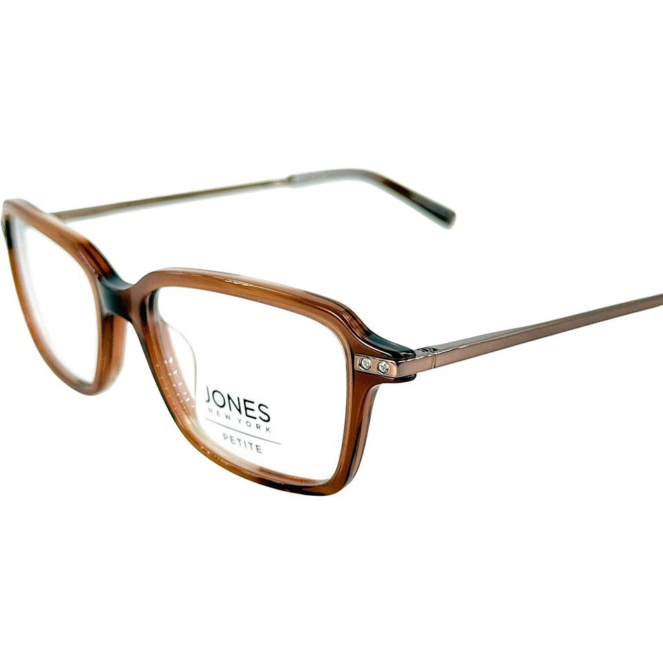 Jones New York VJOP247 Womens Plastic Eyeglass Frame Brown 49-16 Spring Hinges - Image 2 of 4