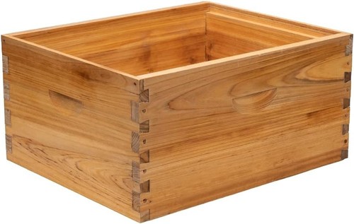 Heavy Wax Coated Langstroth 10 Frame Deep Box with Beeswax Foundation Sheets - Picture 6 of 8