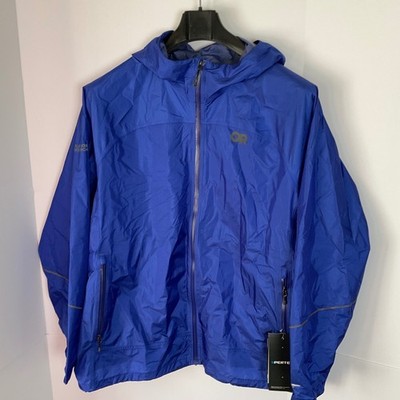 Outdoor Research Helium Rain Jacket Plus Blue Pertex Shield 300361 Womens 2X NEW