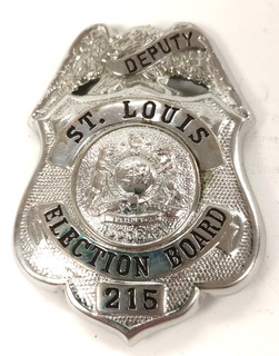Vintage St. Louis Board of Elections Board Deputy badge
