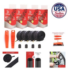 4 PCS Heavy Duty Bike Tubes 700x38/45C Schrader Valve 35mm 48mm Butyl Rubber