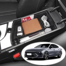 Fit 2024 2025 Hyundai Sonata Accessories Car Armrest Storage Box Organizer Tray