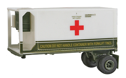 Trident 1/87 HO 90362 US/NATO Milvan Medical Corps 20' Kühlcontainer - Bild 1 von 2