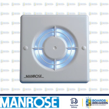 Manrose XF100T 100mm 4 Inch Bathroom Kitchen Extractor Fan with Timer Axial Fan