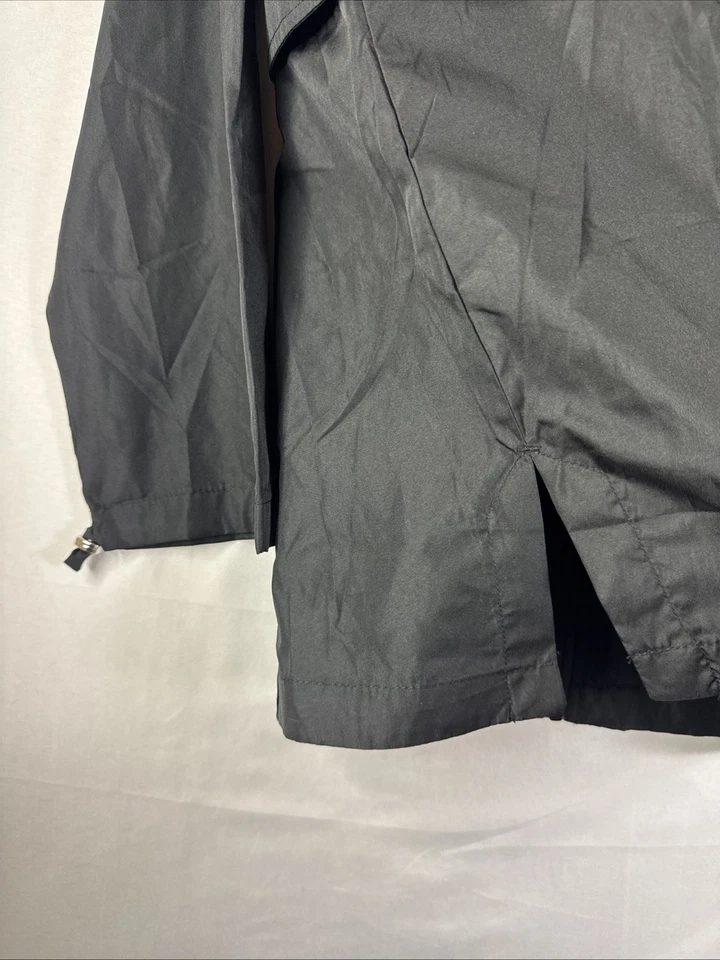 Jaqueta de chuva feminina Jones New York com capuz corta-vento preta tamanho GG nova com etiquetas - Imagem 3 de 4